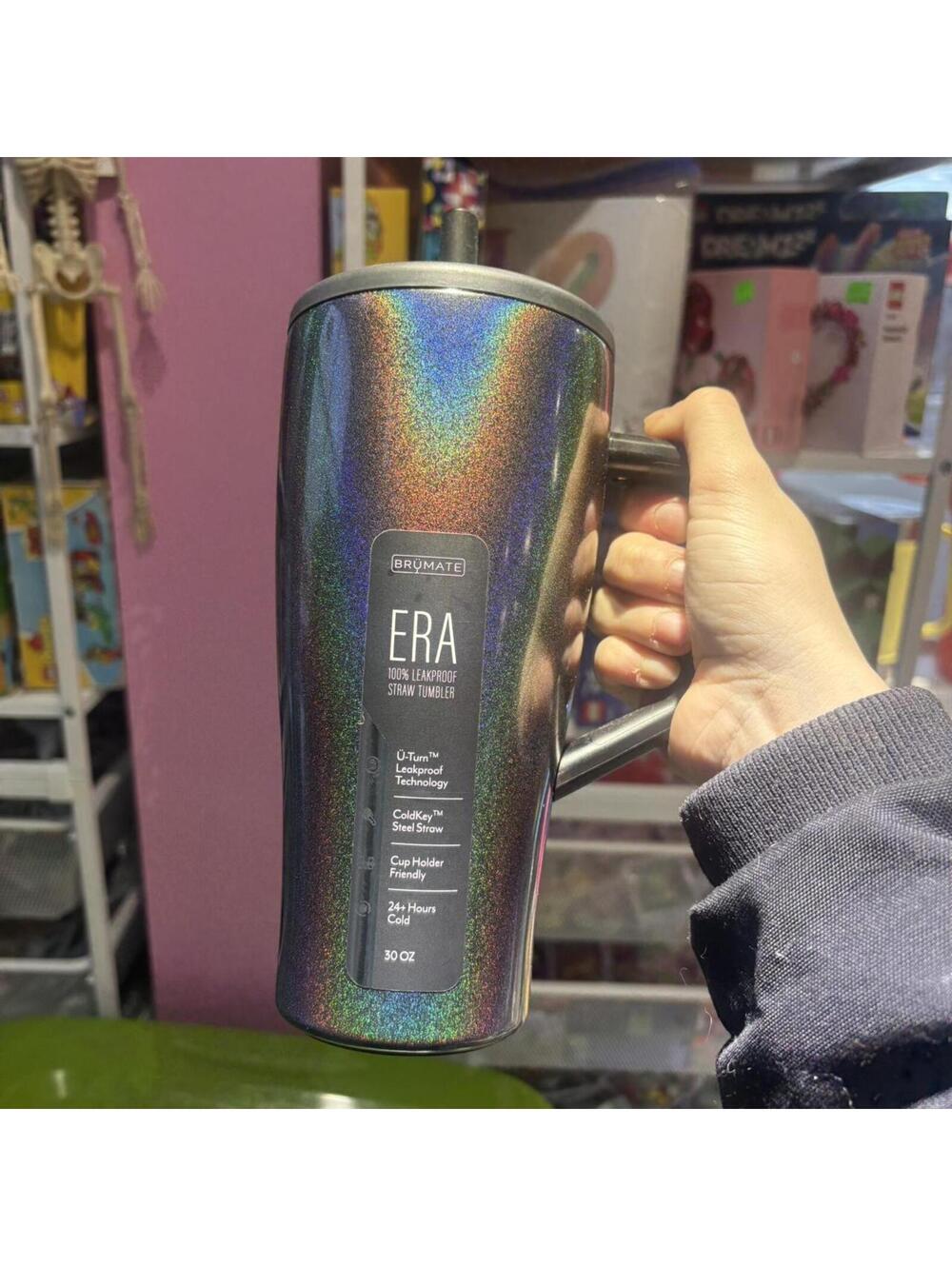 BruMate era 30oz charcoal glitter tumbler new